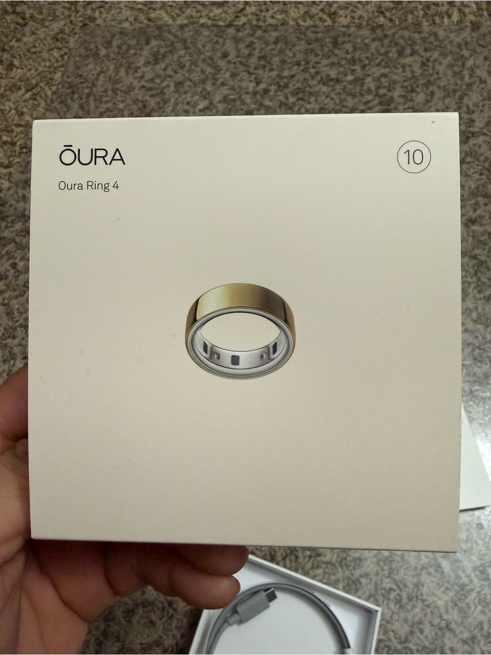Oura Ring Gen 4 Gold Smart Ring by Oura
